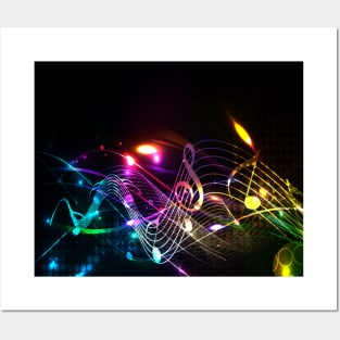 Music in Color - Musical Notes Posters and Art